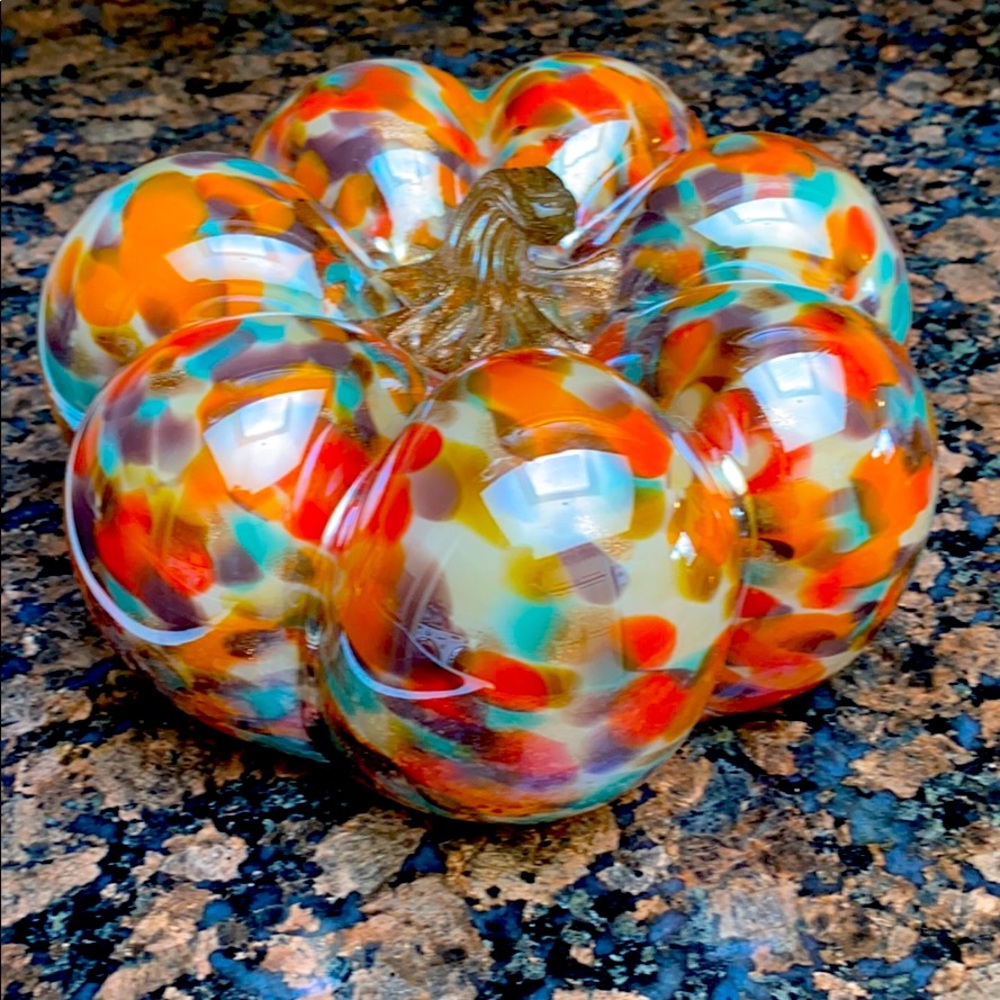 Beautiful glass pumpkin